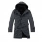 2017 Men Thick Warm Winter Trench Coat Long Section Fleece Jacket Overcoat XXXL Turn Down Collar Sin