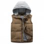 8XL Men Vest Winter 2017 Hoodie Warm Thicken Pocket Waistcoat Male Casual Vest Cotton Sleeveless Jac