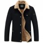 Fleece WINTER MEN COATS BIG SIZE XXXXL THIN REGULAR CASUAL FASHION SOLID COTTON ZIPPER BUTTONS 2017