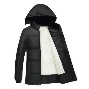2016 Men\'s Winter Jacket Men Cotton Blend Coats Zipper Mens Jacket Casual Thick Outwear For Men Asi