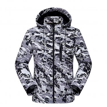 New Men\'s Winter Jackets Waterproof Windproof Fleece Jacket Casual Hooded Coats Mens Raincoats Male