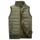 Men Winter Business Warm Sleeveless Waistcoat Male Casual Photographer Fleece Vest Classic Cotton Wi