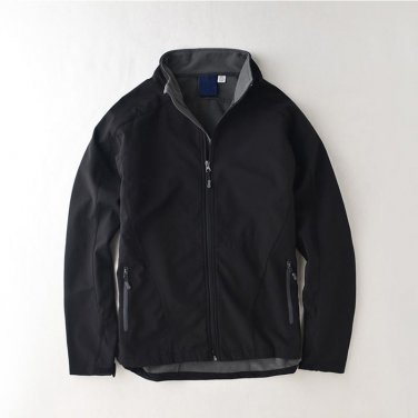 Timmiury Winter Mens Outerwear jackets Waterproof Embroidery Fleece Overcoats Black/Blue/Red S/M/L/X