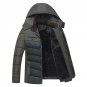 2017 Plus Velvet Casual Men Coats Thick Winter Jacket Man Detachable Hat High Collar Outerwearoat Mi