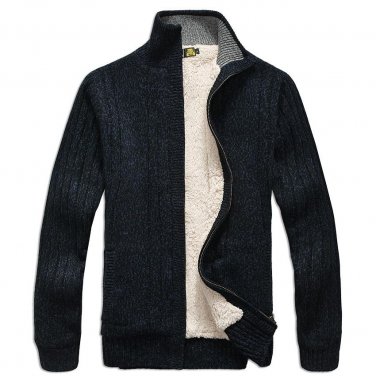 Men sweaters Long Sleeve Casual cardigan thick sweater knitting sweater outerwear coat winter for ma