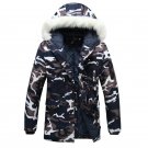 brand clothing Sale 2017 Fashion Camouflage Parkas Men Military Medium-long Winter Coat Thickening C