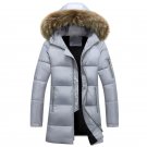 HZF Men\'s Winter Jackets Thick Hooded Fur Collar Parka Fashion Padded Male Clothing Plus Size Coupl