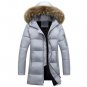HZF Men\'s Winter Jackets Thick Hooded Fur Collar Parka Fashion Padded Male Clothing Plus Size Coupl