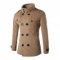 British Style Winter Coat Men 2017 Brand New Double Breasted Trench Coat Mens Casual Slim Fit Overco