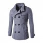 British Style Winter Coat Men 2017 Brand New Double Breasted Trench Coat Mens Casual Slim Fit Overco