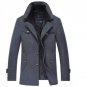 2017 Brand Mens Wool Winter Coat Slim Fit Jackets Fashion Outerwear Warm Man Casual Jacket Overcoat