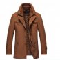 2017 Brand Mens Wool Winter Coat Slim Fit Jackets Fashion Outerwear Warm Man Casual Jacket Overcoat
