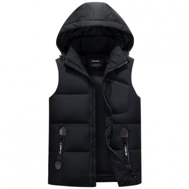 2017 Winter Men\'s Sleeveless Vest Thick Casual Men Waistcoat Regular Four Colors Plus Large Size 5X