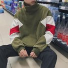 2017 Winter New Tide Pattern Man Hit Color Increase Thick Warm High Collar Loose Best Quality Casual