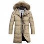 New Fashion Winter Coat Men Warm Down Male Fur Hooded Long Thickening White Duck Down Jacket Outwear