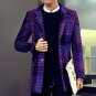 winter coat Men single Breasted Coat Men Outerwear plaid Casual Coat Windbreaker Men Coat