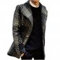 winter coat Men single Breasted Coat Men Outerwear plaid Casual Coat Windbreaker Men Coat