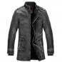 Leather Jacket Mens Fur Coat Winter Long Faux PU Leather Jackets Plus Size 4XL With Belt Jaqueta De