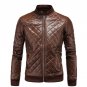 LASPERAL New Winter Jackets Men Fashion Leather Jacket Black Thicker Stand Collar Coats Male Motorcy