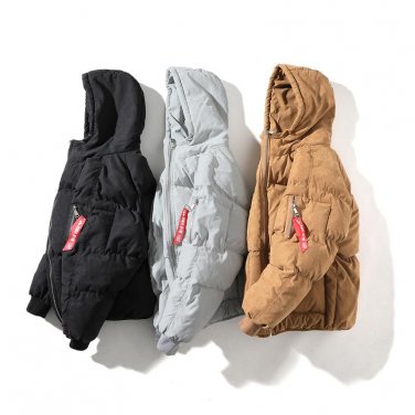 Black Winter Coat Men Grey Khaki Plus Size 4XL 5xl Short Style Puffer Jacket Warm Male Parka Outwear