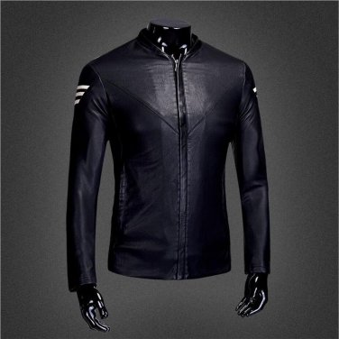Motorcycle Biker Leather Jacket Men 2017 New Autumn Winter Punk Mens Jaqueta De Couro Masculina Pu L