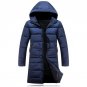Winter Mens Hooded Long Coat Parka New Arrivals Quilted Jacket Male Down Cotton Wadded Coat Winter W