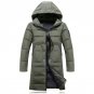 Winter Mens Hooded Long Coat Parka New Arrivals Quilted Jacket Male Down Cotton Wadded Coat Winter W