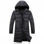 Winter Mens Hooded Long Coat Parka New Arrivals Quilted Jacket Male Down Cotton Wadded Coat Winter W