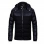 Winter Jacket Men Fashion Patchwork Hoody Male Warm Cotton Padded Coats Zipper Black Campera Hombre 