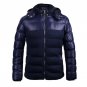 Winter Jacket Men Fashion Patchwork Hoody Male Warm Cotton Padded Coats Zipper Black Campera Hombre 