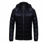 Winter Jacket Men Fashion Patchwork Hoody Male Warm Cotton Padded Coats Zipper Black Campera Hombre 