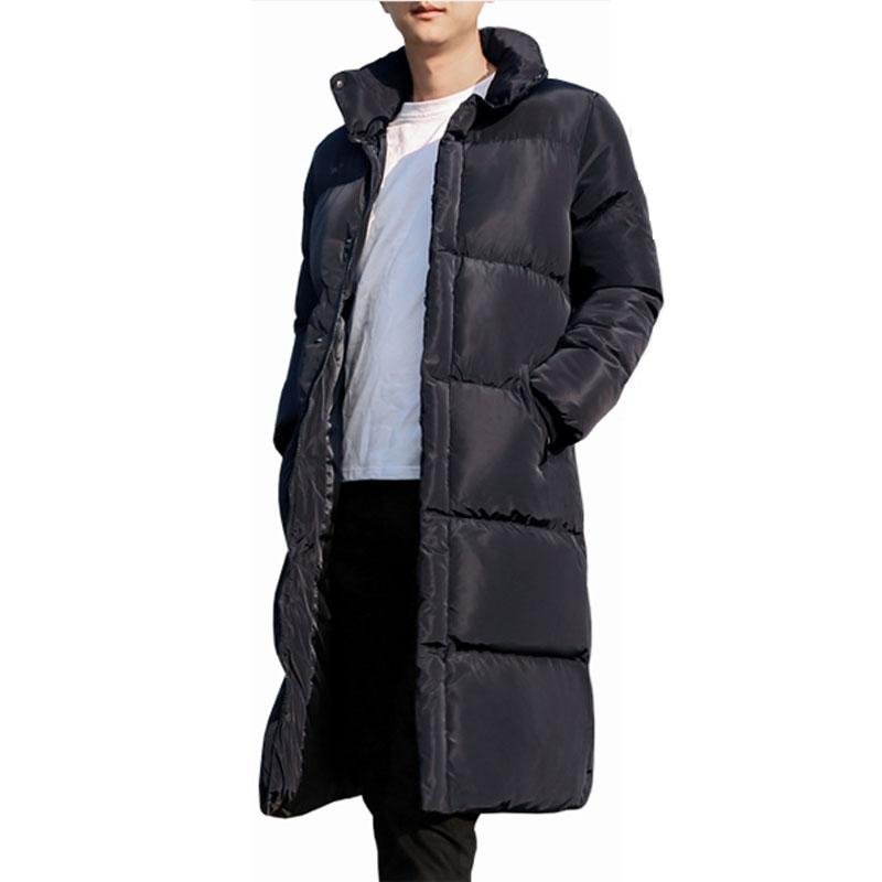 Men Jacket Winter Casual Coat Men Plus Size Winter Coat Black Long Jacket Men Thick Warm Fashion Jac