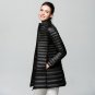 Women Winter Coats White Duck Down Jackets Ultra Light Long Outwear Parka