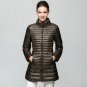 Women Winter Coats White Duck Down Jackets Ultra Light Long Outwear Parka