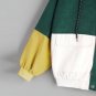 Women Long Sleeve Corduroy Patchwork Oversize Jacket Windbreaker Coat Overcoat