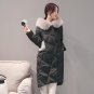 Winter Jacket Women 2017 Autumn Female Winter Down Jacket Coat Large Size Fur Hooded Collar Long Thi