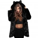 Women\'s Faux Fur Overcoat Winter Warm Hooded Coat Fur Jacket Outerwear Coat