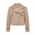 Nude Spandex Bomber Jacket