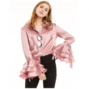 Mock Neck Pink Day Top