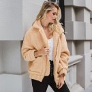 Lily Rosie Girl Casual Red Winter Jacket Women Parkas 2017 Warm Parks Double Pocket Zipper Thickened