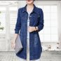 Winter and autumn cowboy jacket ladies long coat