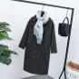 2017 winter coat women casual plaid coat long sleeve womens clothing basic coats lapel long coat ove