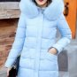 Fur collar Hooded Cotton Padded Coat Large size Winter Women parka New 2017 Long section Slim Outerw