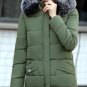 Fur collar Hooded Cotton Padded Coat Large size Winter Women parka New 2017 Long section Slim Outerw