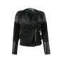 Lily Rosie Girl Gray Zipper Suede Faux Leather Jacket Women Autumn Winter Black Basic Jackets Casual