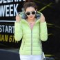 2017 candy color hooded winter women basic jacket cotton padded casaco feminino womens slim short ou
