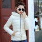 2017 candy color hooded winter women basic jacket cotton padded casaco feminino womens slim short ou