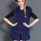 Fenghua Faux Fur Coat Winter Women 2017 New Fashion Casual Slim Sleeveless Faux Fox Fur Vest Winter 