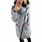 2017 Winter Coat Plus Size Women Casual Zipper Hoodies Full Sleeve Cotton Long Jacket 4XL 5XL Sweats
