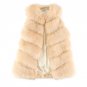 Plus Size 3XL Winter Warm Thick Women Faux Fox Fur Coat Vest Fashion Long Fur Vests Coats England St